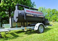 ReverseFlow / Barrel BBQ Smoker 24" Trailer mieten Smoker Verleih Bayern - Mellrichstadt Vorschau