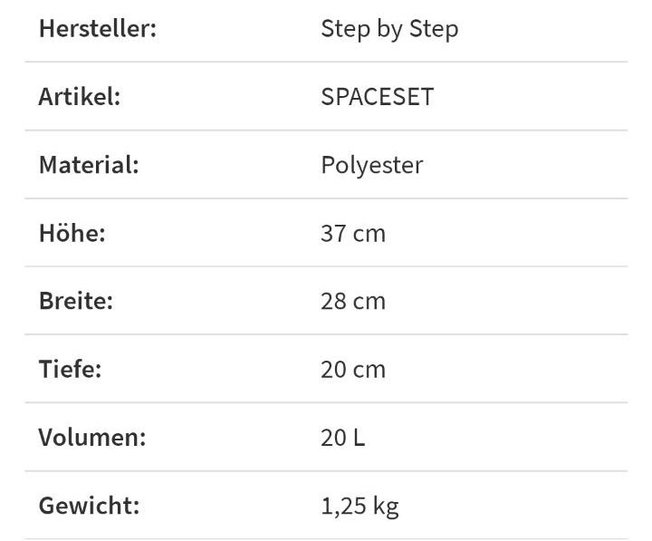 Step by Step Schultasche Space in Lauf a.d. Pegnitz