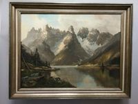 Gemälde D´ Arno Gebirge Ölbild Alpen Gebirgssee 19./20.Jh. Thüringen - Weimar Vorschau