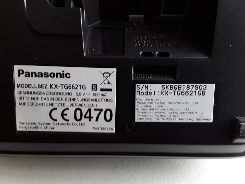 Festnetz-Telefon Panasonic KX-TG6521 mit AB, ohne Netzteil. in Berlin
