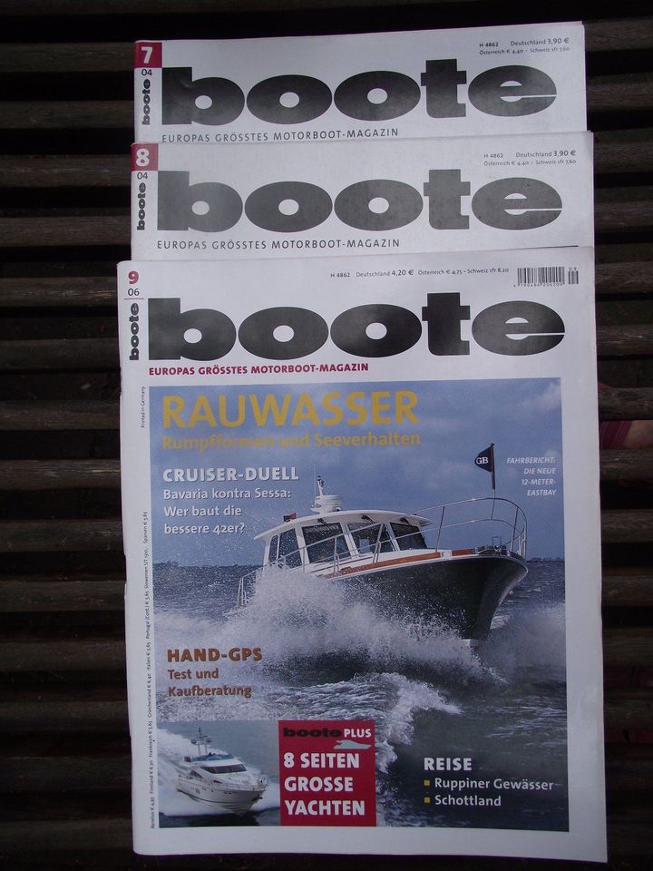 Boote und Stander Zeitschriften, 19 Jahrgänge,oder 228 Hefte in Radebeul