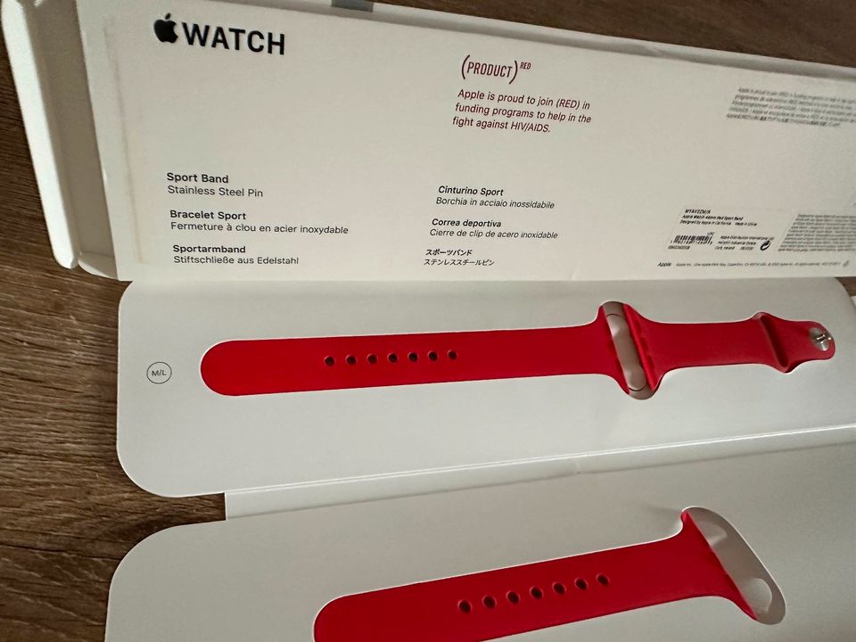 Original Apple Sport Armband für 42,44,45,49mm S/M-M/L NEU, RED in Frankfurt am Main
