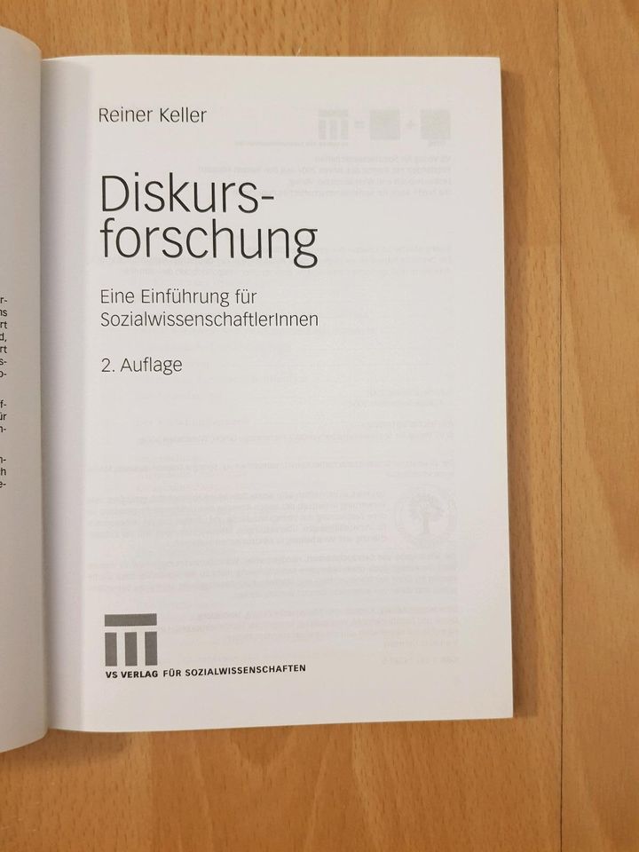 Reiner Keller Diskursforschung Springer Soziologie Buch Bücher in Frankfurt am Main