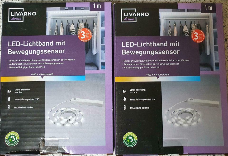 2 St.LED- Lichtband m. Bewegungssensor NEU in Bayern - Eppenschlag | Lampen  gebraucht kaufen | eBay Kleinanzeigen ist jetzt Kleinanzeigen