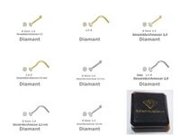 Nasenstecker / Nasenpiercing 750 Weissgold /Gold m. Diamanten NEU Nordrhein-Westfalen - Ennepetal Vorschau