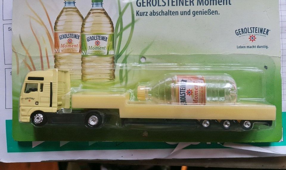 Man Gerolsteiner Werbetruck mit Flasche Sattelschlepper in Titz