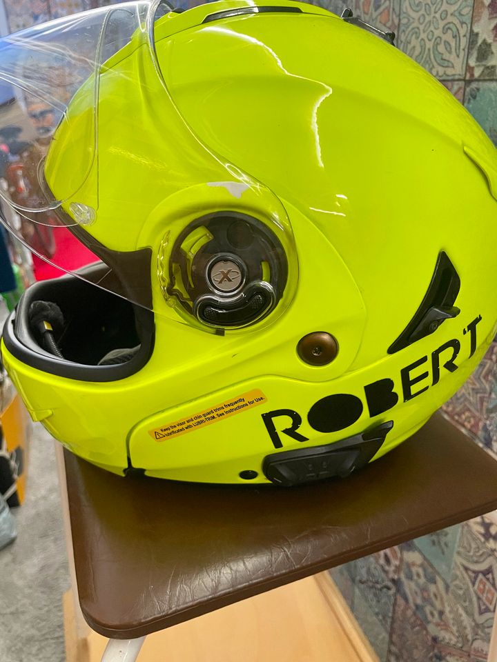 Für Roberts: Motorradhelm X-light in M gelb gropo-Halterung in Berlin