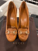 *Wedges von Gucci Gr. 36  cognac/braun Leder* Schleswig-Holstein - Stapelfeld Vorschau