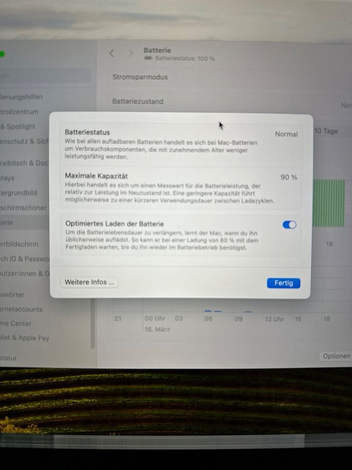 Apple MacBook Pro M1 aus 2022, 8GB/ 256 GB SSD Sonoma in Premnitz