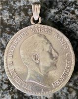 Fünf Mark Wilhelm 1902 Silber als Anhänger ohne Kette, 5 Baden-Württemberg - Mannheim Vorschau