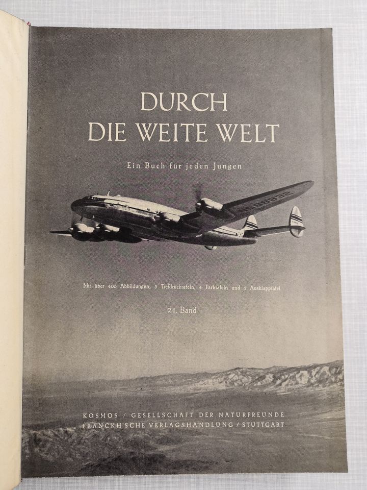 Durch die Weite Welt - Band 24 Franckh'sche Verlagshandlung 1950 in Offenbach