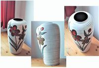 große Vase, Bodenvase, Blumenvase, Keramik, floral, 50er 60er Nordrhein-Westfalen - Augustdorf Vorschau