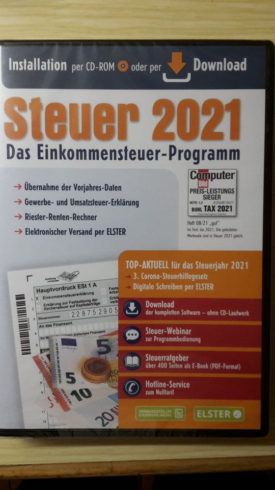 Aldi Steuer 2021 Das Einkommensteuer-Programm NEU OVP in Fellbach