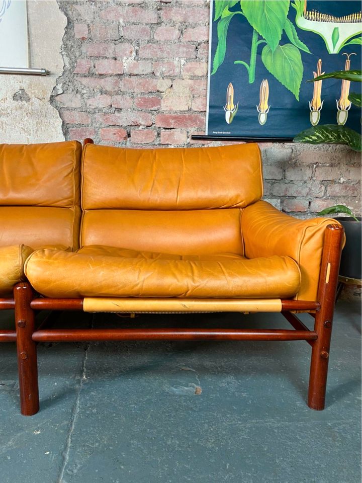 Kontiki Sofa Arne Norell Vintage Mid Century Couch Ledersofa in Wuppertal