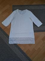 DamenShirt m. Spitzenbesatz,gr. 46,weiß Niedersachsen - Hage Vorschau