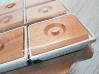 Keramik Holz Schalen Snack Schälchen auf Tablett - NEU Hessen - Baunatal Vorschau