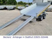 Eduard 3.500kg | elektr. 3-Seitenkipper | 3,30m x 1,80m | Nothandpumpe, Schienen, Heckstützen | 3318K Staßfurt - Neundorf Vorschau