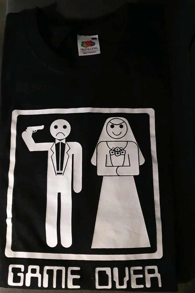 T-Shirt Game Over Größe L lustiges T-Shirt zum Thema Ehe Heirat in Leer (Ostfriesland)