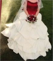 Brautkleid Hochzeitskleid creme /rot Gr 36/38 Baden-Württemberg - Birkenfeld Vorschau