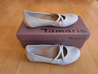 weiße Ballerinas, flache Hochzeitsschuhe von Tamaris Baden-Württemberg - Plankstadt Vorschau