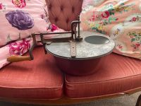 Buttergefäß alt nostalgisch shabby brocante emaille braun rund Baden-Württemberg - Beimerstetten Vorschau