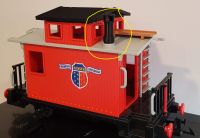 Playmobil 4123 Caboose Waggon Schornstein Western - 3D Druck Niedersachsen - Friesoythe Vorschau