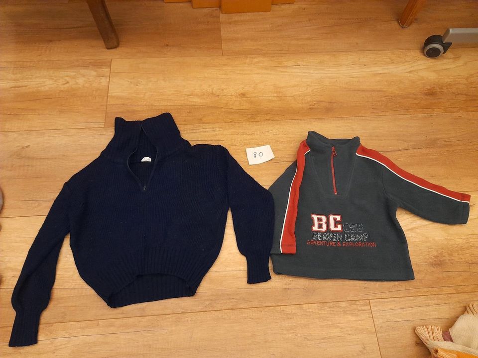 Babykleidung Größe 80 Jacke, Pullover, Hose in Plön 