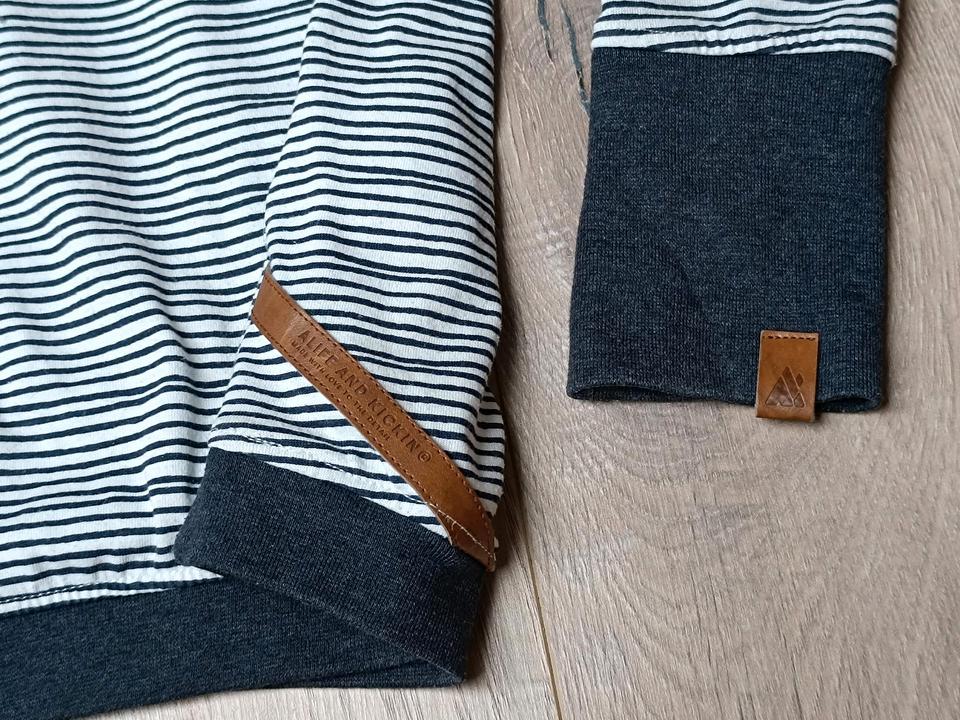 ALIFE & KICKIN Pullover Leonie marine Blau gestreift  Gr. XS in Penzlin