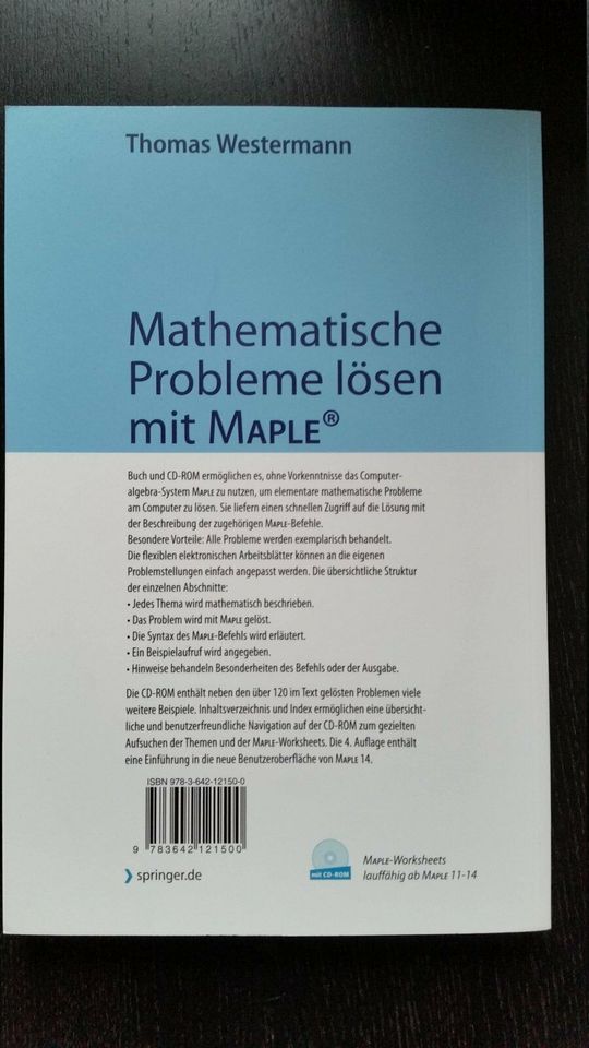 Mathematische Probleme lösen mit Maple (Thomas Westermann) in Heidelberg