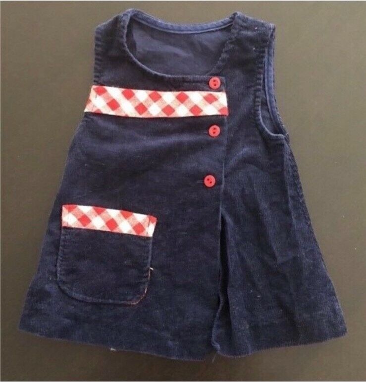 Babykleid blau rot 56 in Wuppertal