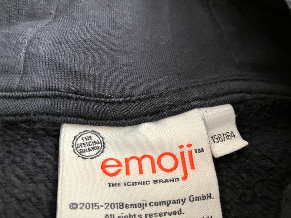 Emoji Hoodie 158/164 mit Wendepailetten blau, mega cool und top in Stuttgart