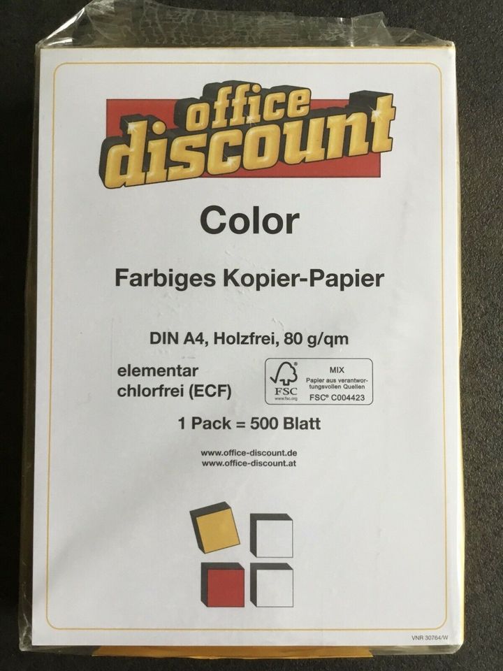 Farbiges Kopierpapier, 80g/qm, gelb, Briefpapier in Köln