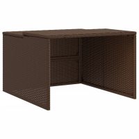 Mähroboter-Garage Braun 86x90x52/57 cm Poly Rattan Bayern - Bad Kissingen Vorschau