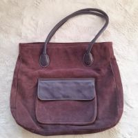 Weekender Shopper Bag Tasche Echtleder, lila Niedersachsen - Seevetal Vorschau