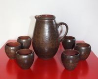 Rudi Stahl Saft-Set (Krug + 6 Becher) Keramik (vintage) Schleswig-Holstein - Bargfeld-Stegen Vorschau