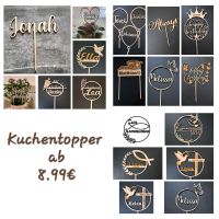 Kuchentopper Caketopper Hochzeit Kommunion Geburtstag Taufe Bayern - Kettershausen Vorschau