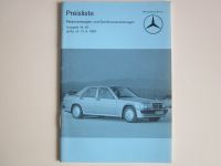 Mercedes Preisliste 1983 Nr.40 Personenwagen 201, 123, 126, 107 Schleswig-Holstein - Flensburg Vorschau