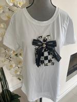 Jadore T Shirt Weiß Pailletten Schwarz Weiß S/M Neu!! Niedersachsen - Hammah Vorschau