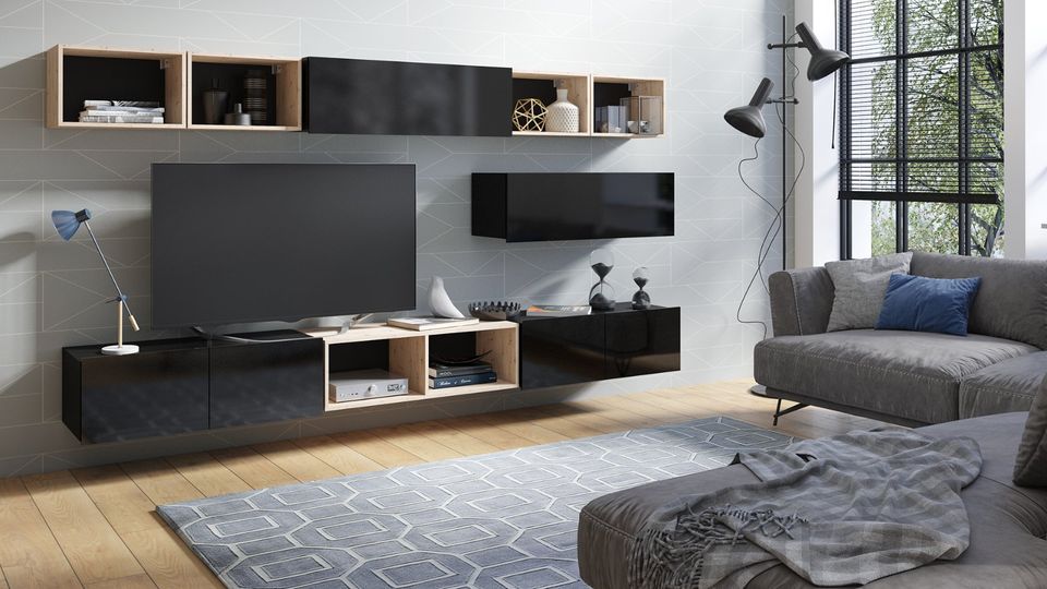 Wohnwand Modern RTV Schrank kommode Hängeschrank in Berlin