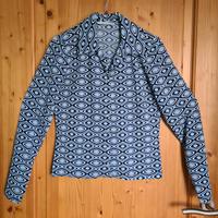 Bluse Langarm More & More Gr. S/M blau gemustert Bayern - Reichertshofen Vorschau