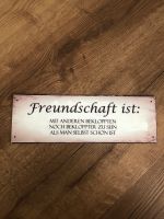 Metallschild „Freundschaft ist..“ Bayern - Sulzfeld im Grabfeld Vorschau