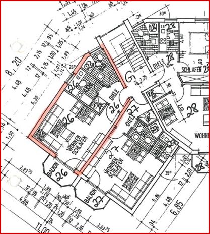 gemütliche 1-Zimmer Wohnung mit Balkon mitten in Schönberg zu verkaufen in Schönberg / Holm