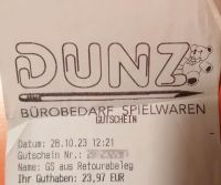 Gutschein Bürobedarf & Spielwaren Dunz Mosbach Baden-Württemberg - Mosbach Vorschau