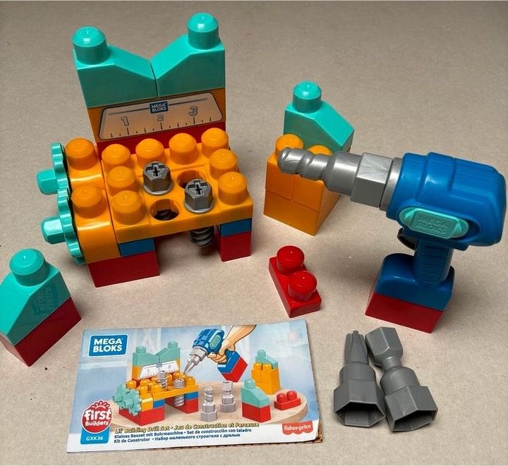 Fisher Price Mega Bloks first builder Werkbank in Becherbach