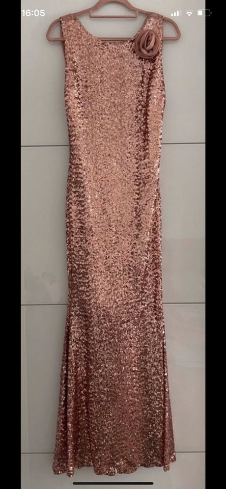 Pailettenkleid Roségold Gr 40 in Hagen