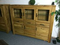 Highboard 3türig massiv Wildeiche Eiche geölt Schrank 175cm . NEU Nordrhein-Westfalen - Enger Vorschau