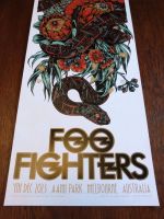 Foo Fighters Siebdruck Poster Rhys Cooper Thüringen - Jena Vorschau