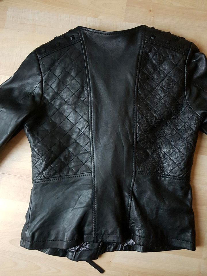 Street one Lederjacke Echteder Jacke Gr 38 Biker Schwarz in Niddatal