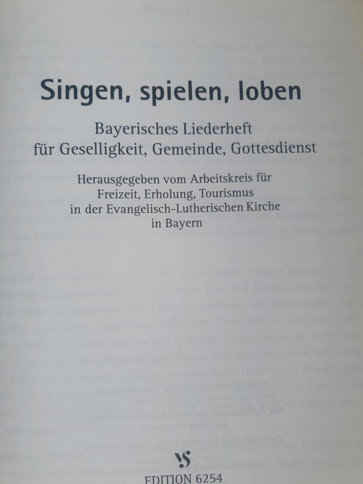 Singen spielen loben, Chor, Notenbuch in Brilon