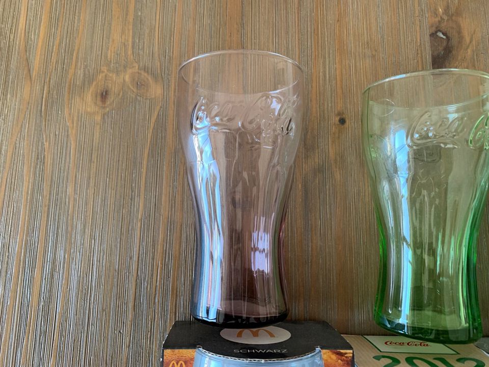 6 Original Mc Donald’s COCA COLA Coke Gläser Glas Paket NEU in Fulda